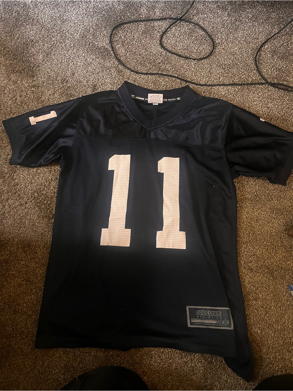 Colosseum Black and White Athletic Jersey Label